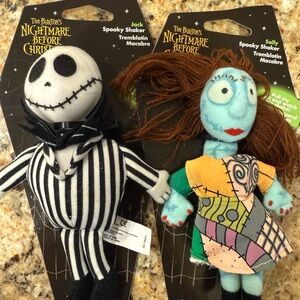 Nightmare Before Christmas Jack and Sally Plush Dolls